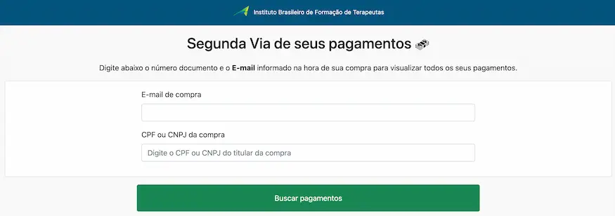 Ibft Manual do Aluno - Segunda via Boleto - IBFT